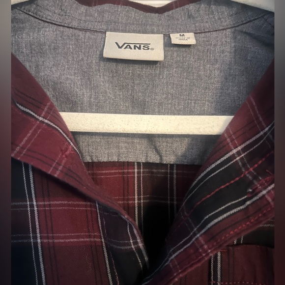 Men’s Vans Long-Sleeve Plaid Button Down Shirt - Picture 4 of 7